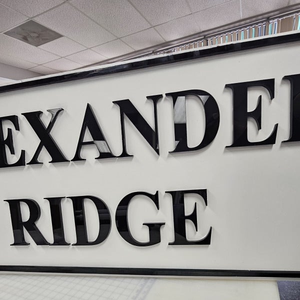 Custom Made Acrylic and PVC Sign Faces