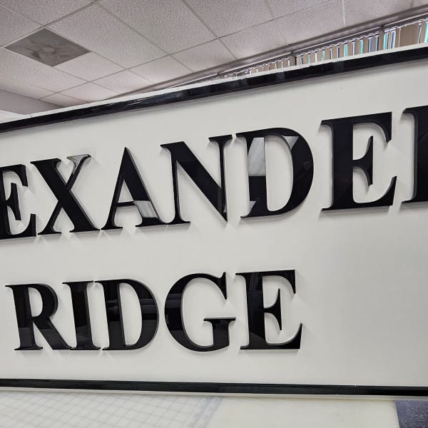 Acrylic and PVC Sign