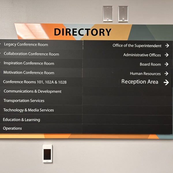 Genesee Intermediate School District ADA and Directory Signs