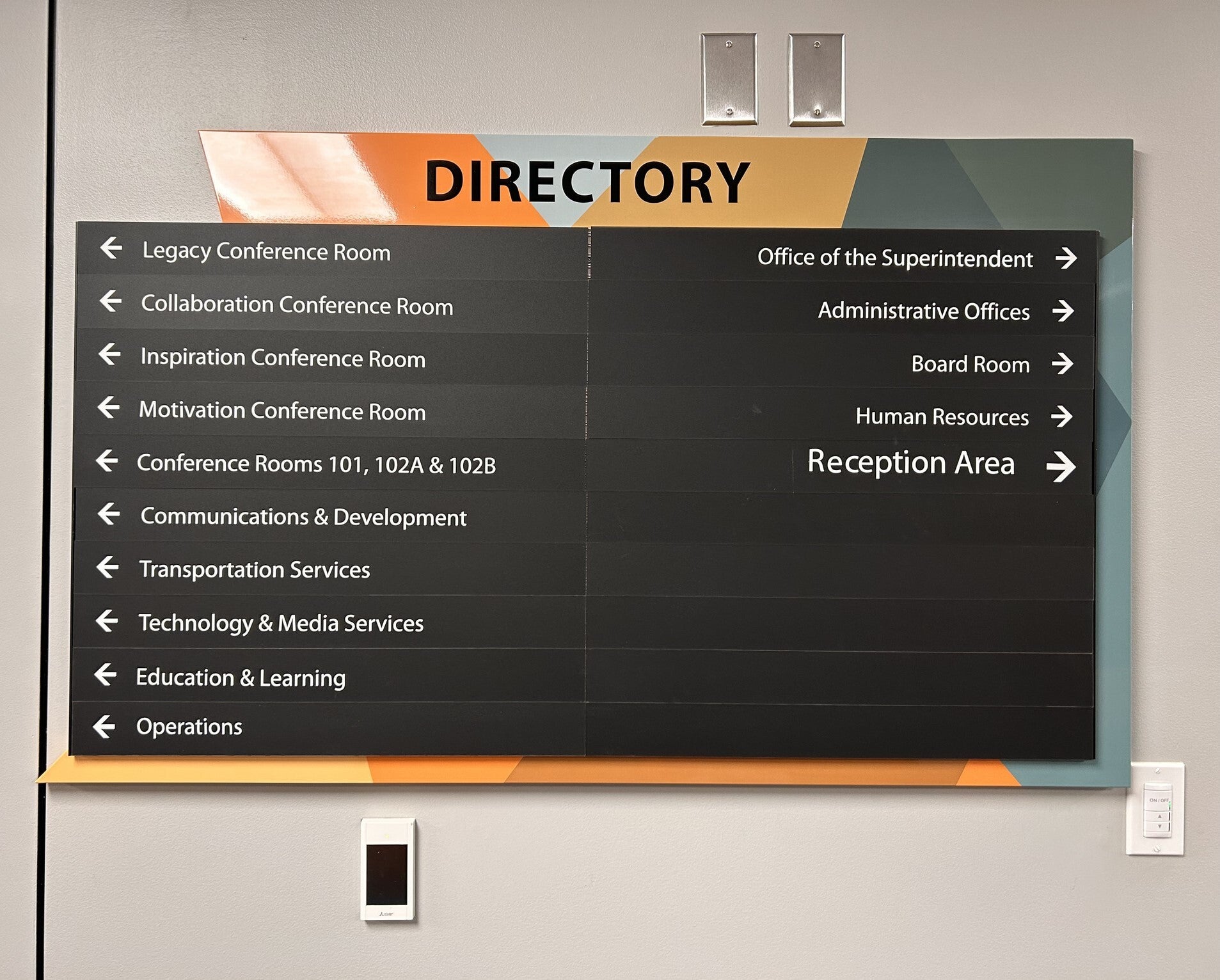 Genesee Intermediate School District ADA and Directory Signs