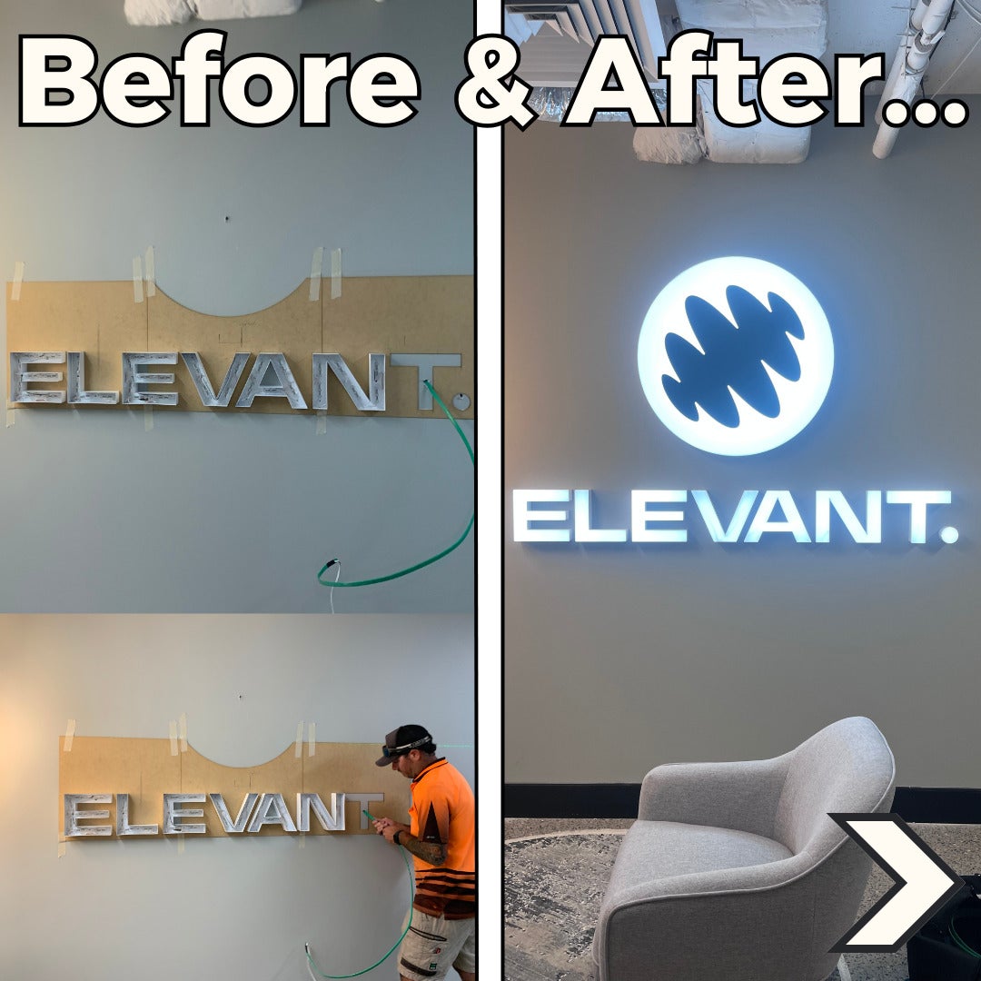 Full Office Fit-Out | 3D Illuminated Signs, Window Frosting