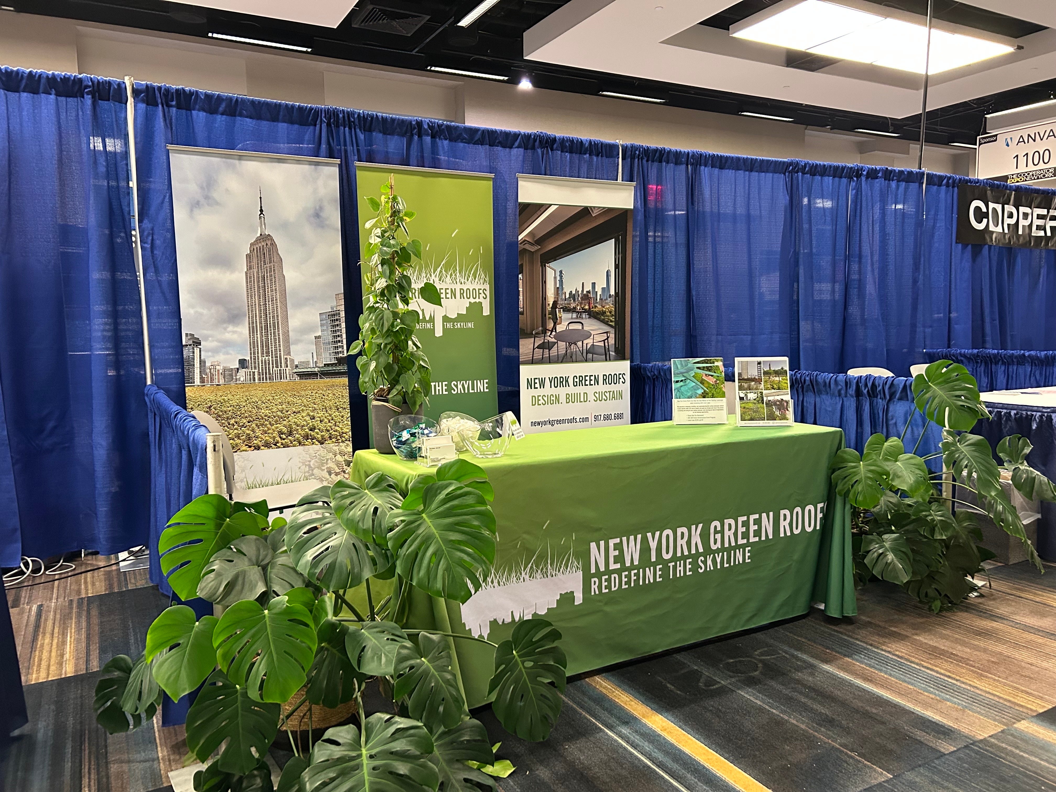 tradeshow signage for NY Green Roofs
