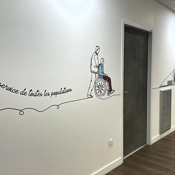 Décoration murale intérieure adhésive