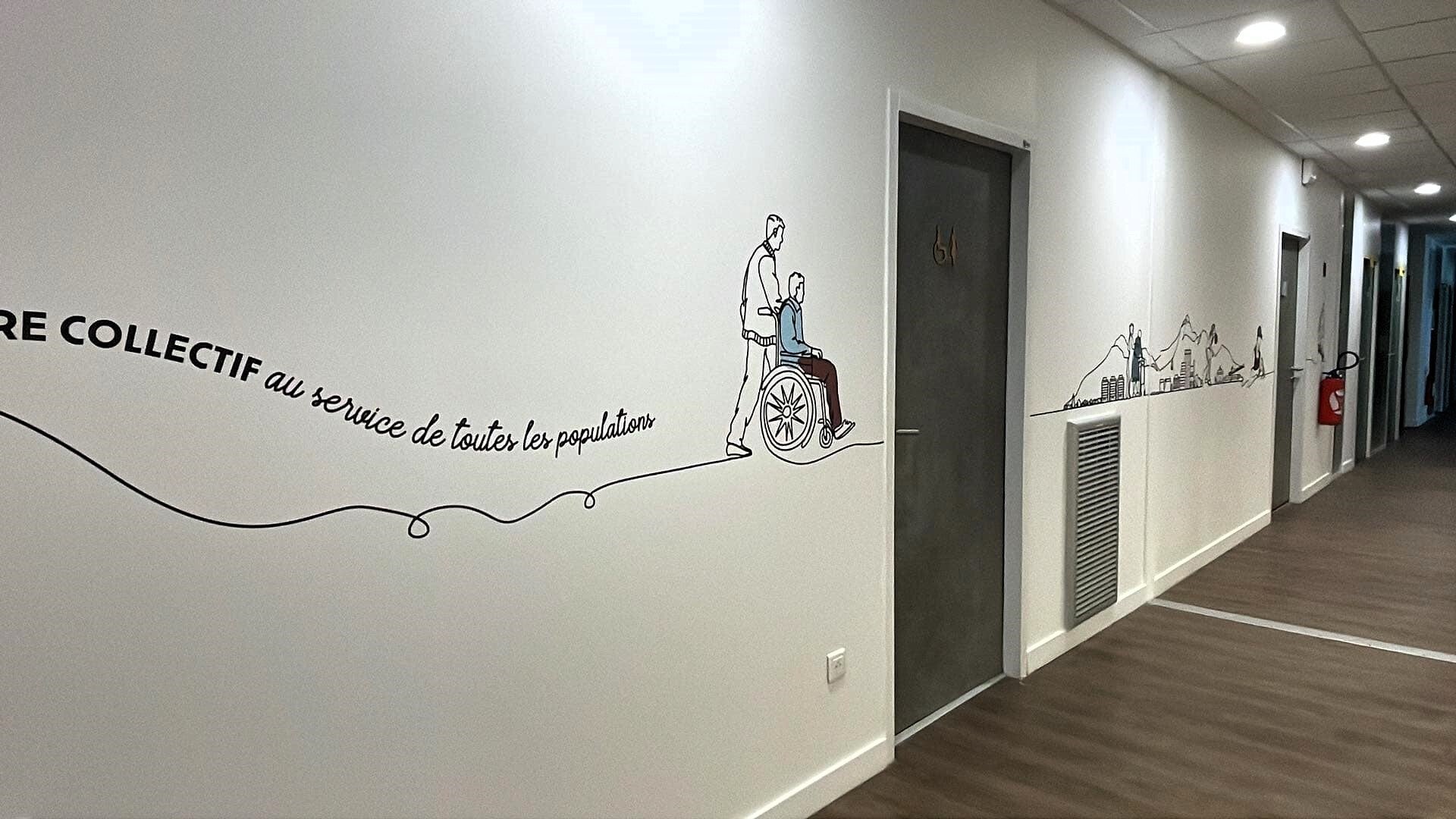 Décoration murale intérieure adhésive