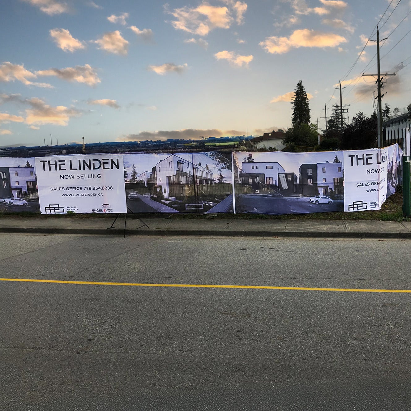 Custom Hoarding & Site Branding for The Linden!
