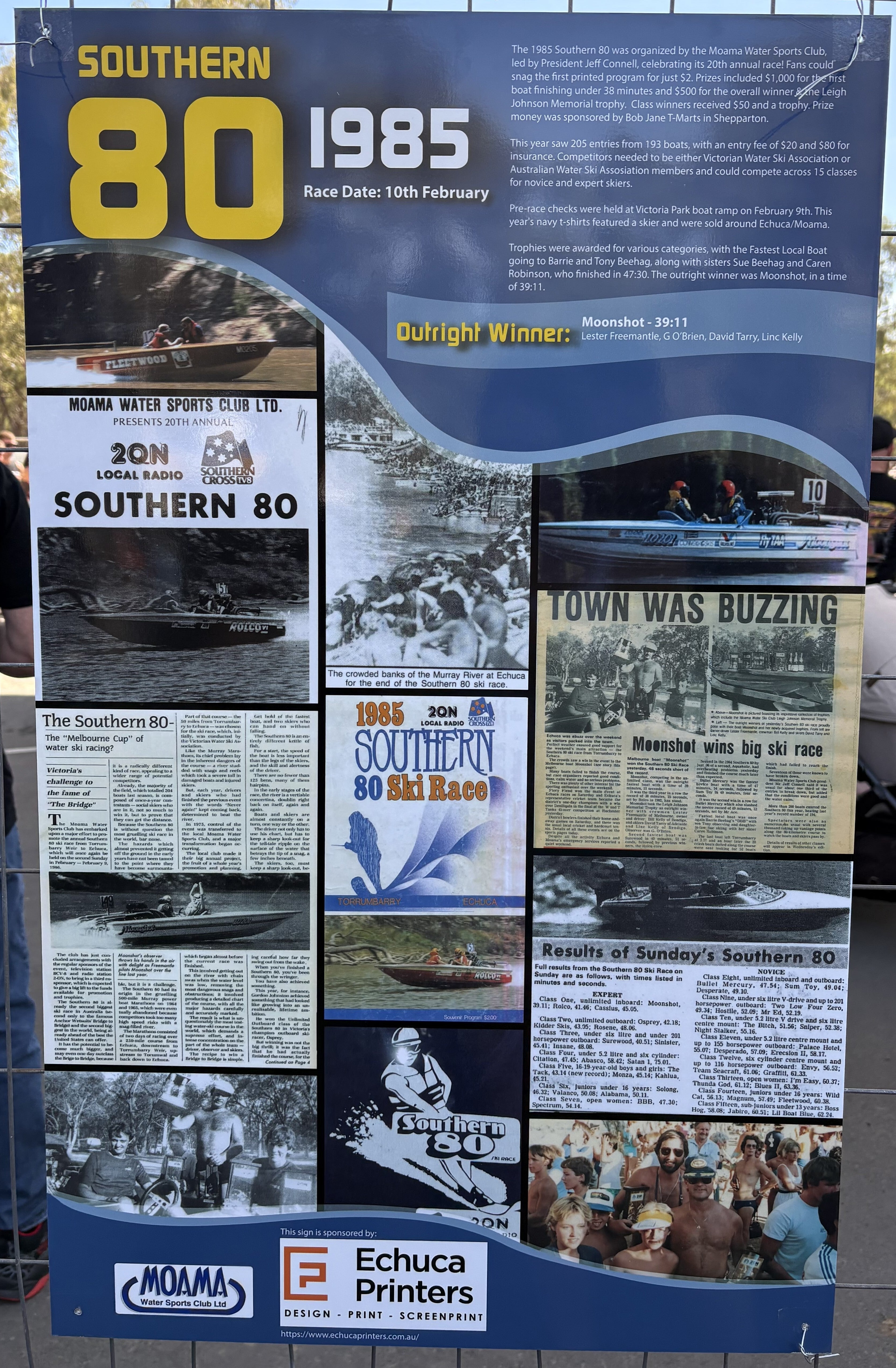 Historical Signage - The Southern 80 Boat Show