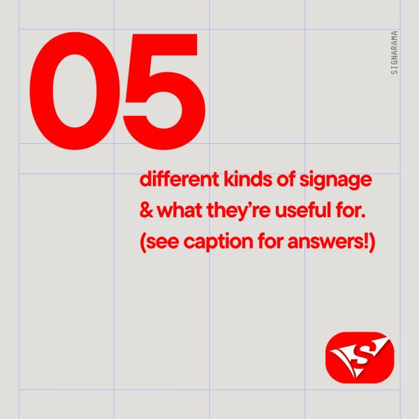 5 Types of Signage