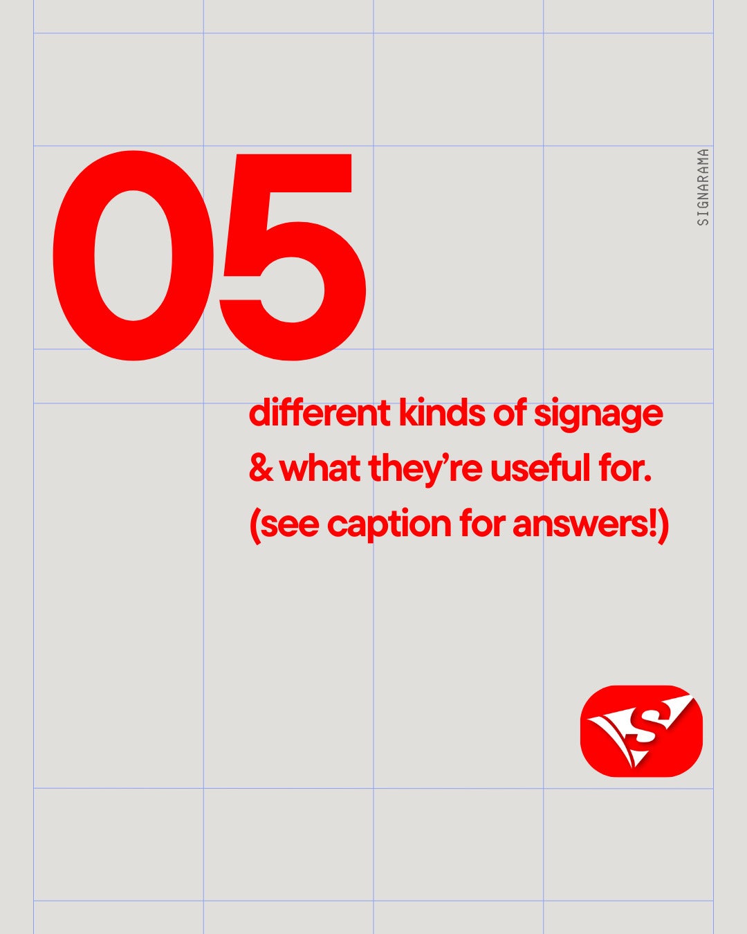 5 Types of Signage
