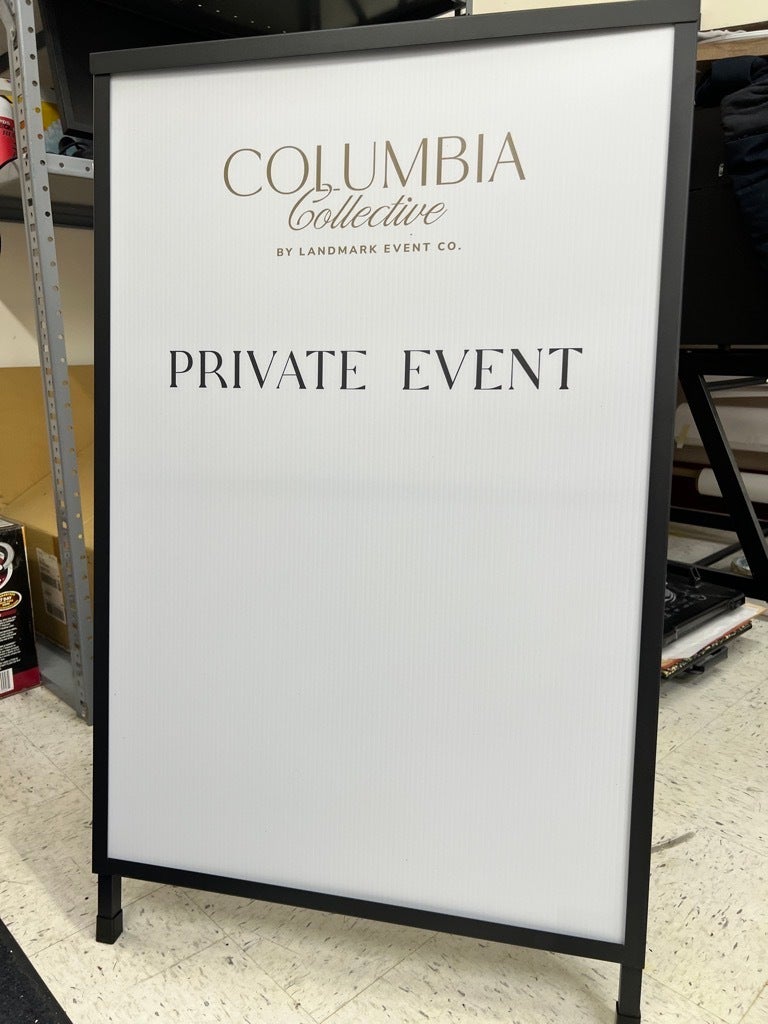 Event Wayfinding with A-Frames - Landmark Events, Woodinville, WA