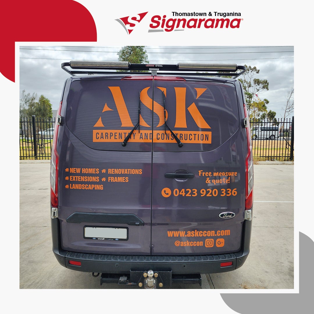 ASK Carpentry & Construction Vehicle Wrap