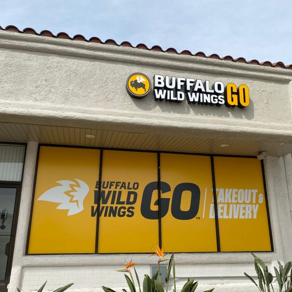 Buffalo Wild Wings Go Window Graphics