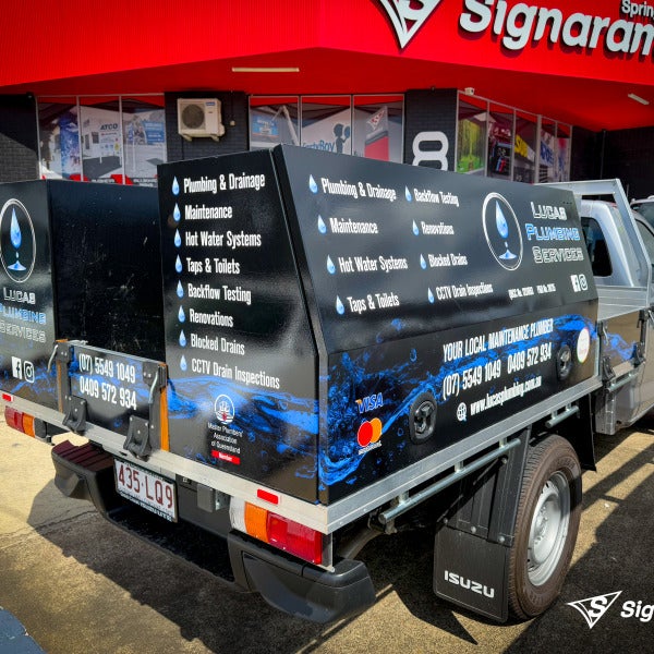 Lucas Plumbing Vehicle Graphics