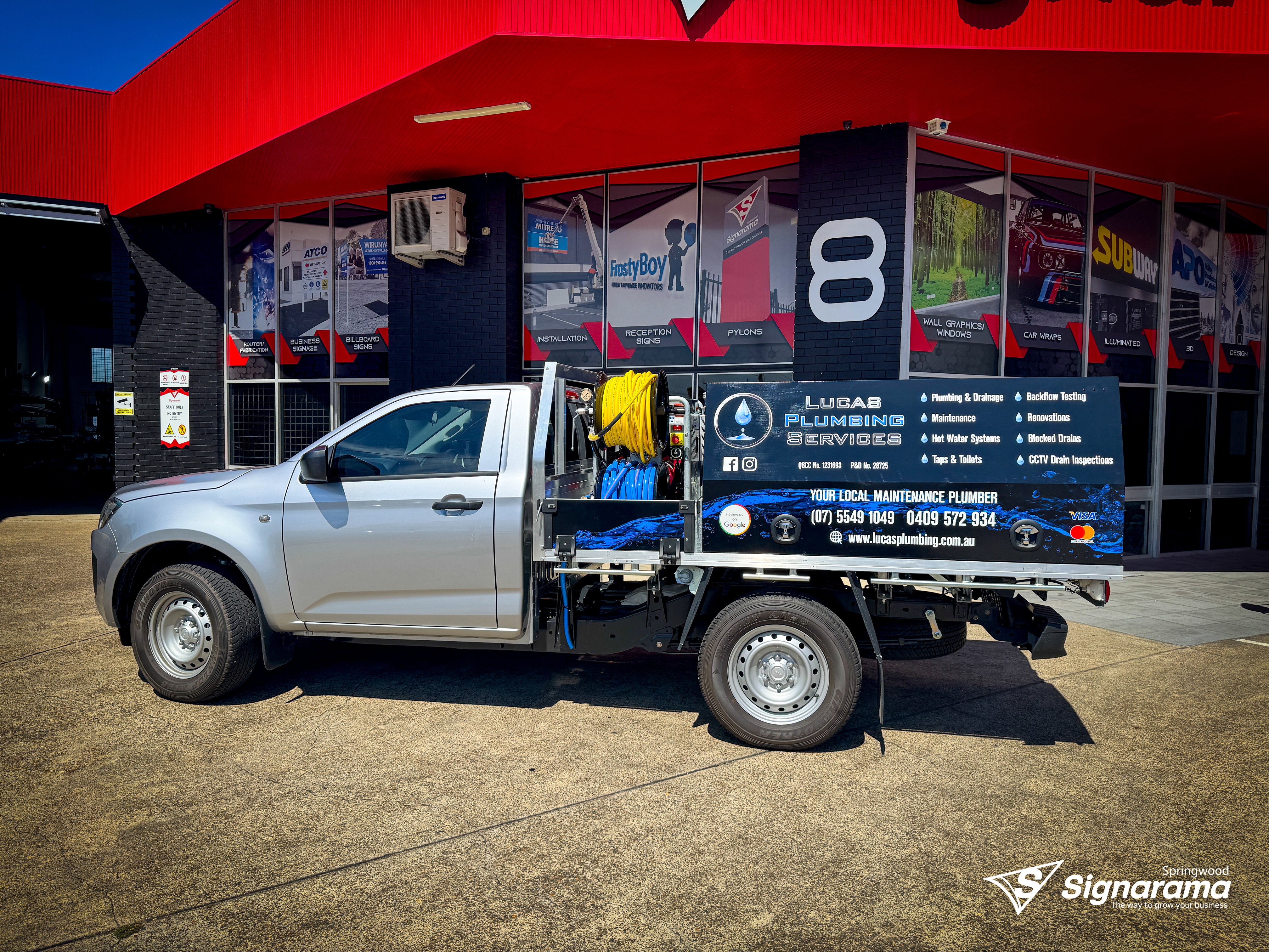 Lucas Plumbing Vehicle Graphics