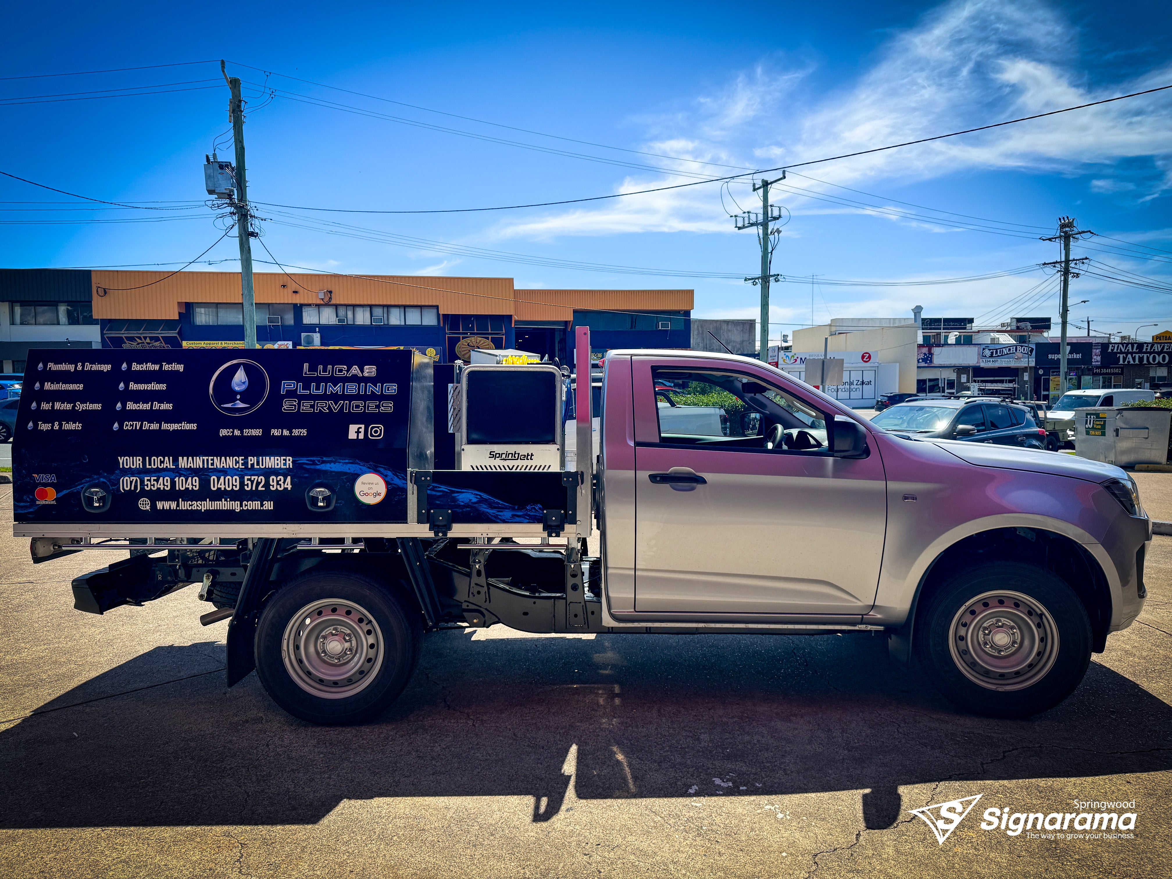Lucas Plumbing Vehicle Graphics