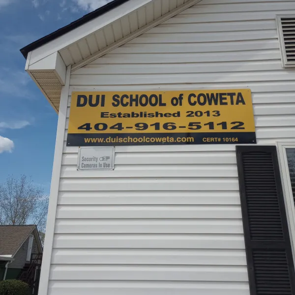 DUI School Of Coweta Front Building Sign