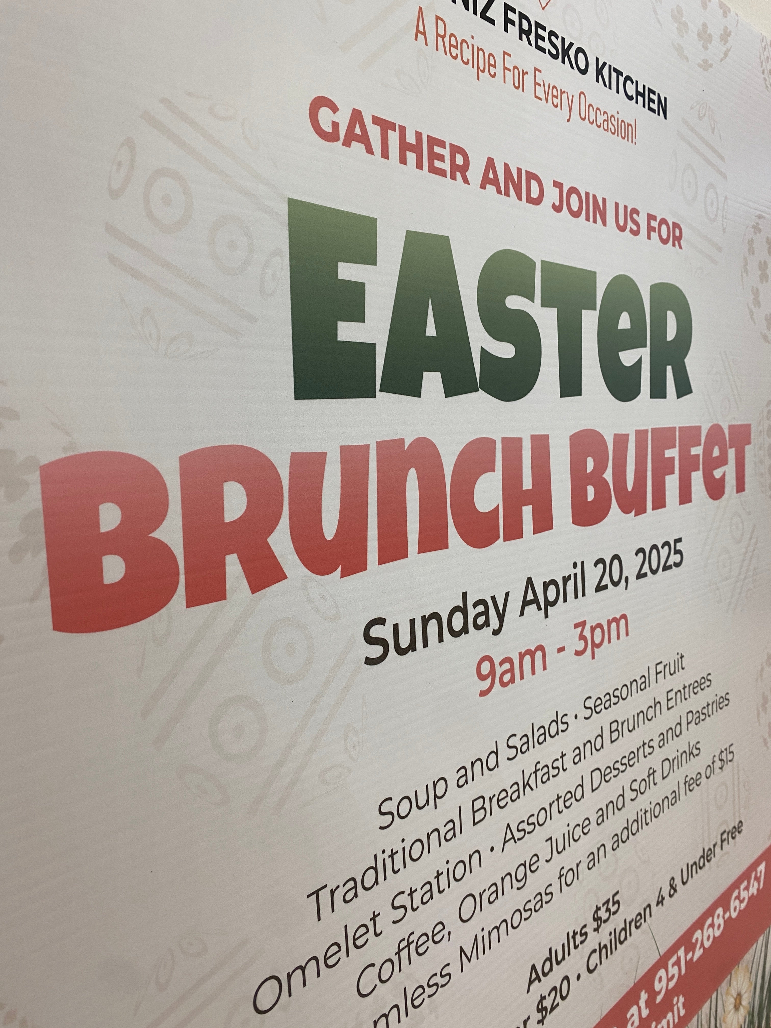 Martiniz Fresko Kitchen Easter Poster