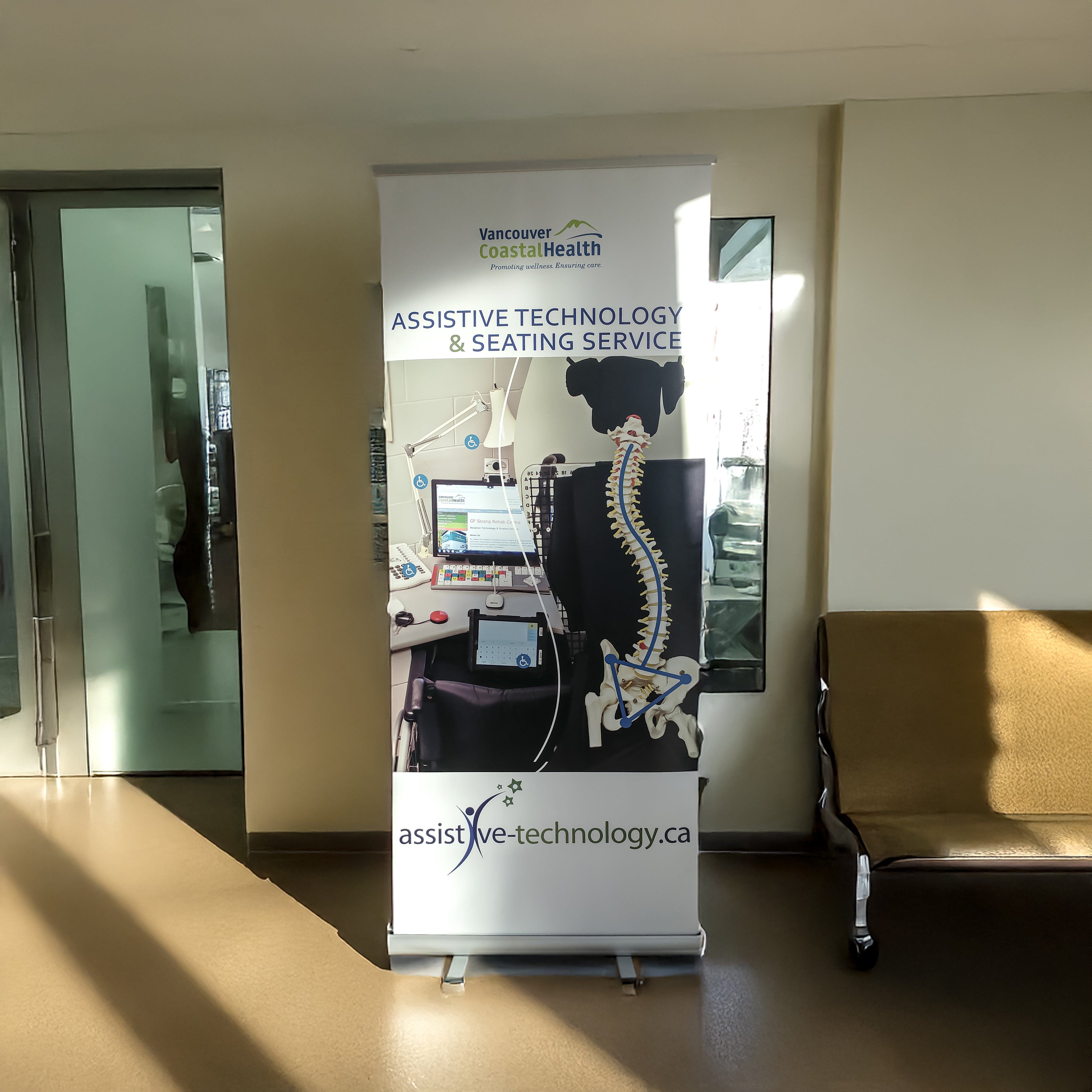 Retractable Banner for Vancouver Coastal Health Assistive Technology Program