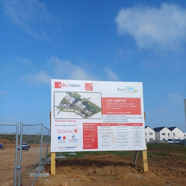 Panneau de chantier