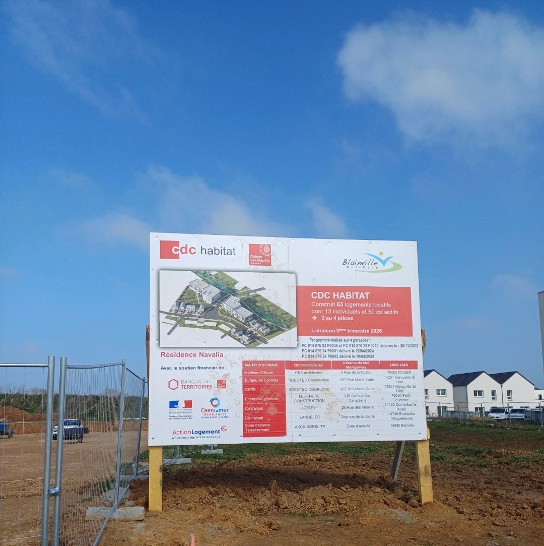 Panneau de chantier