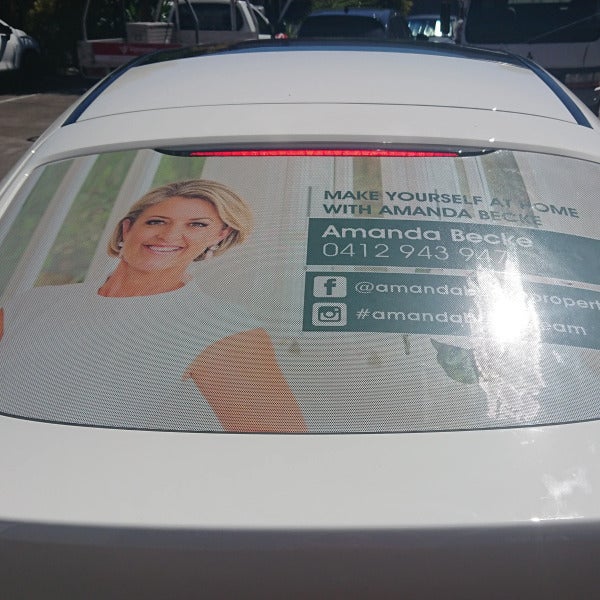 Location, location, location for vehicle signage.
