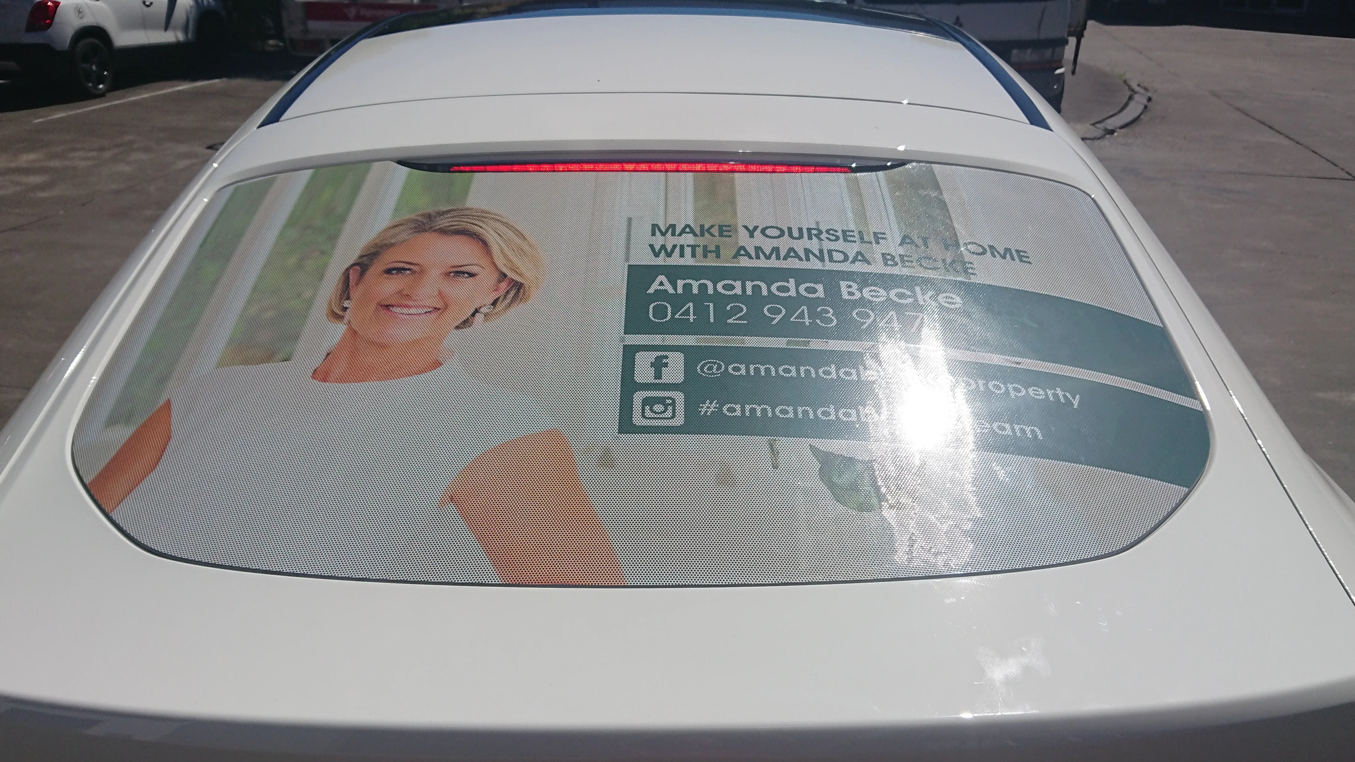 Location, location, location for vehicle signage.