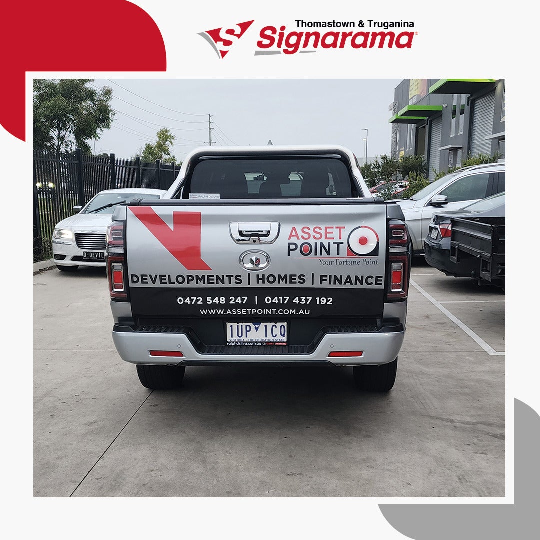 Asset Point Home Construction Ute Wrap by Signarama Truganina and Thomastown
