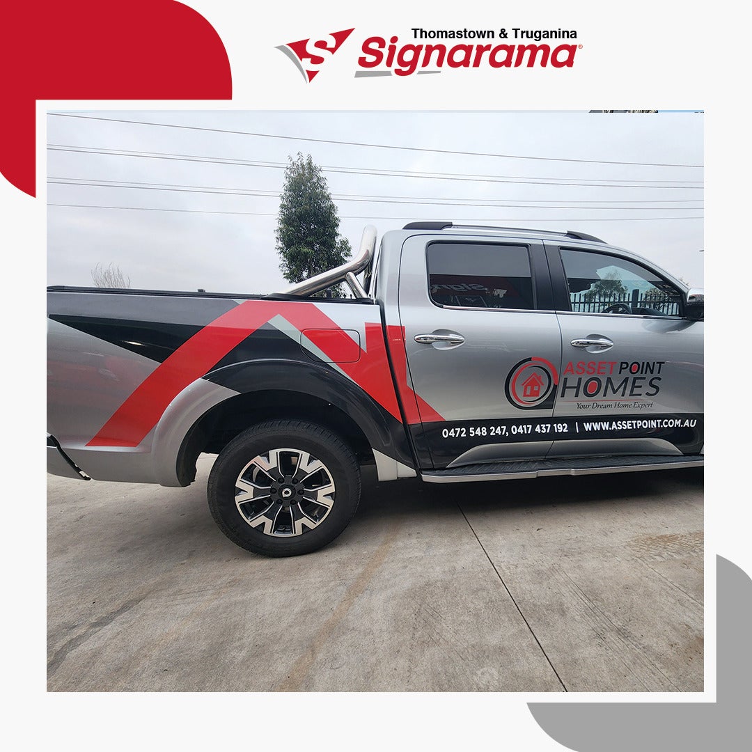 Asset Point Home Construction Ute Wrap by Signarama Truganina and Thomastown