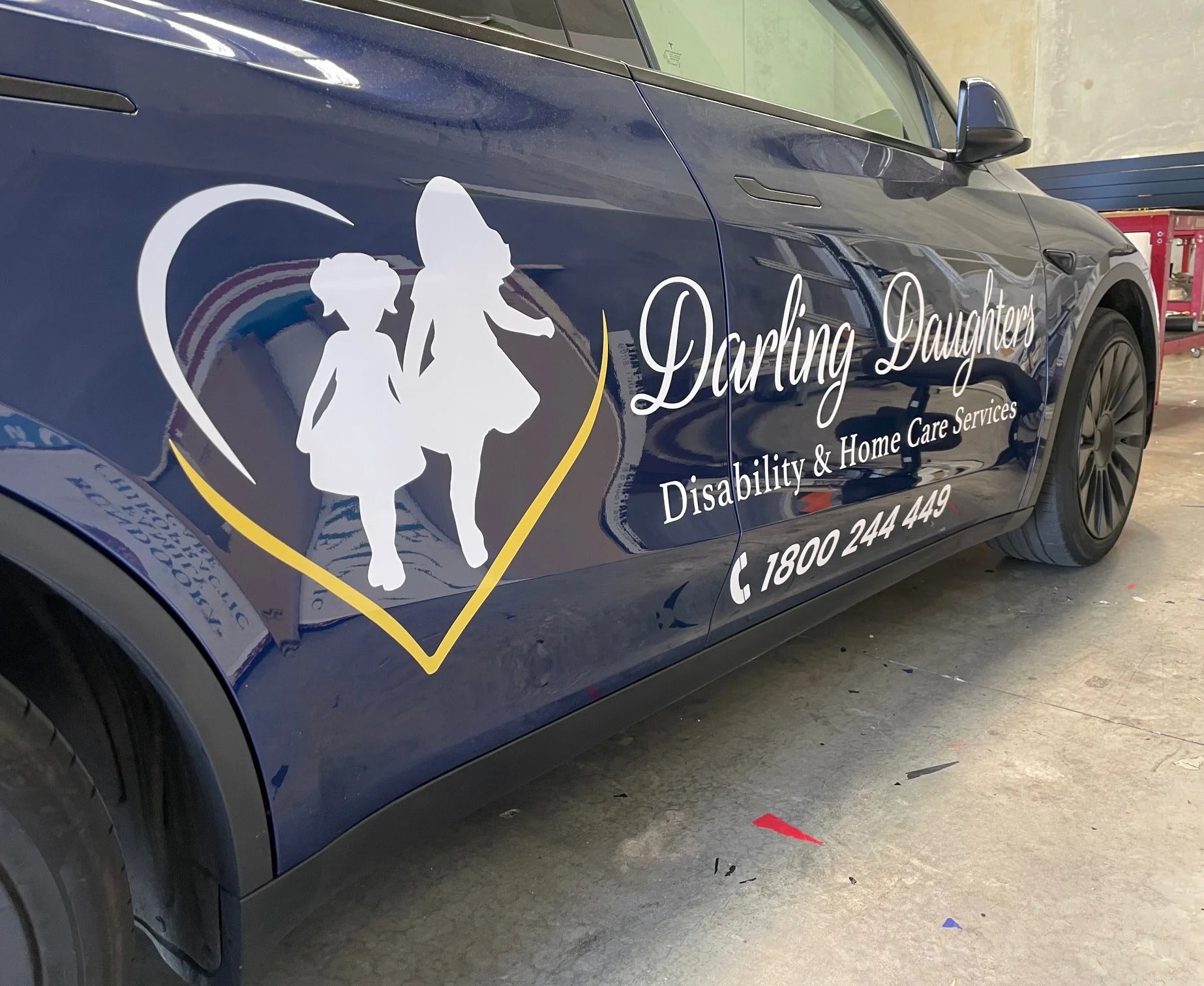 Vehicle Lettering - Darling Daughters - Heidelberg West VIC.