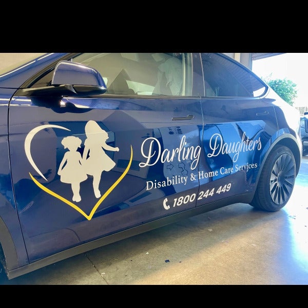 Vehicle Lettering - Darling Daughters - Heidelberg West VIC.