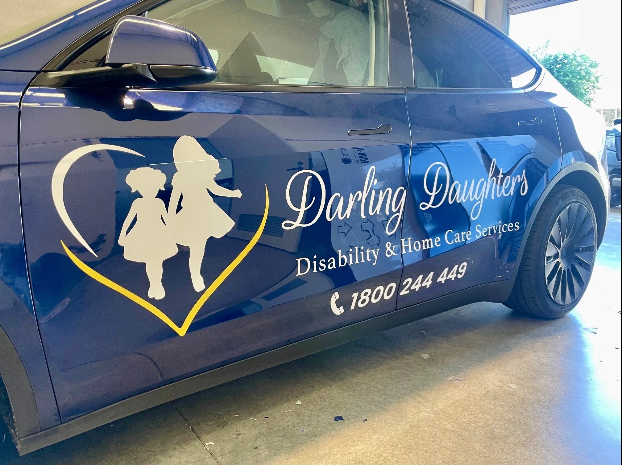 Vehicle Lettering - Darling Daughters - Heidelberg West VIC.