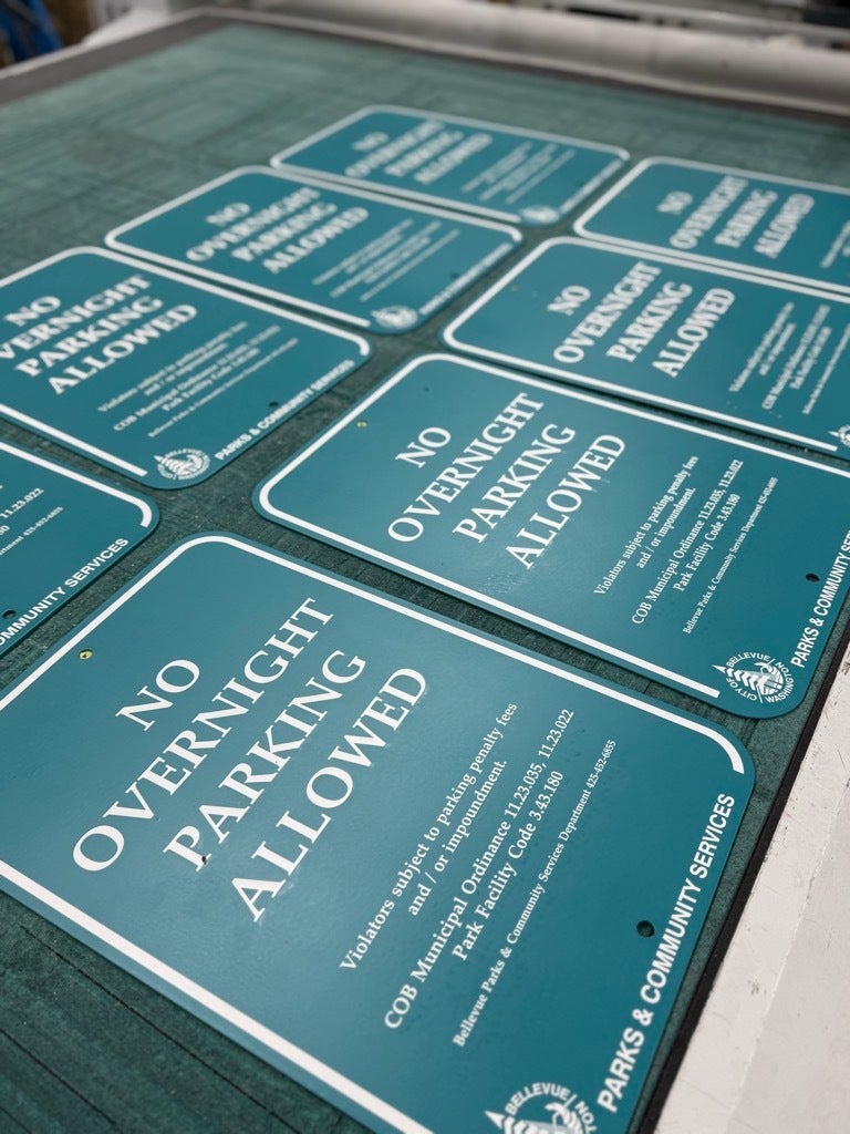 Park and Recreation Signs - City of Bellevue, WA