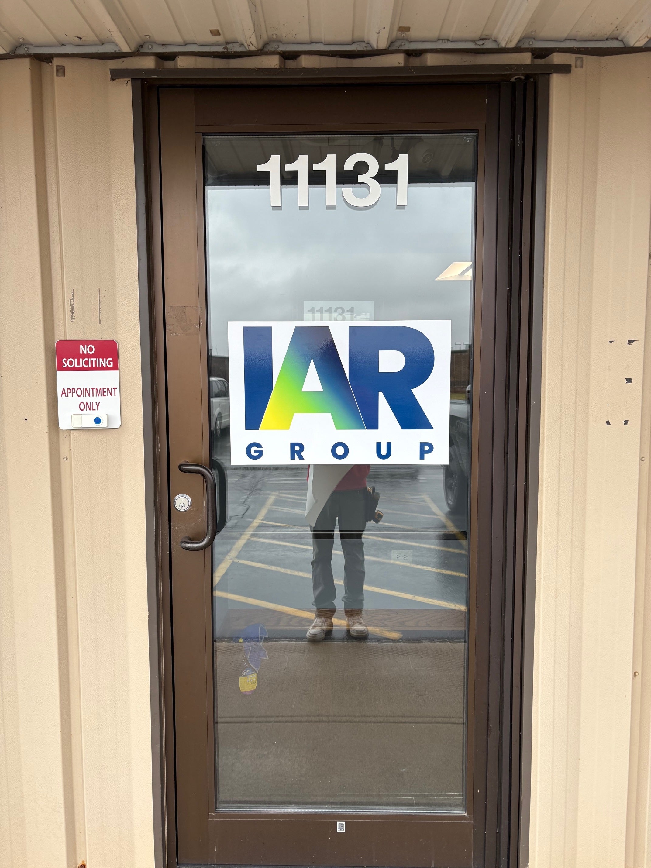 Lobby/Reception and Front Door signs