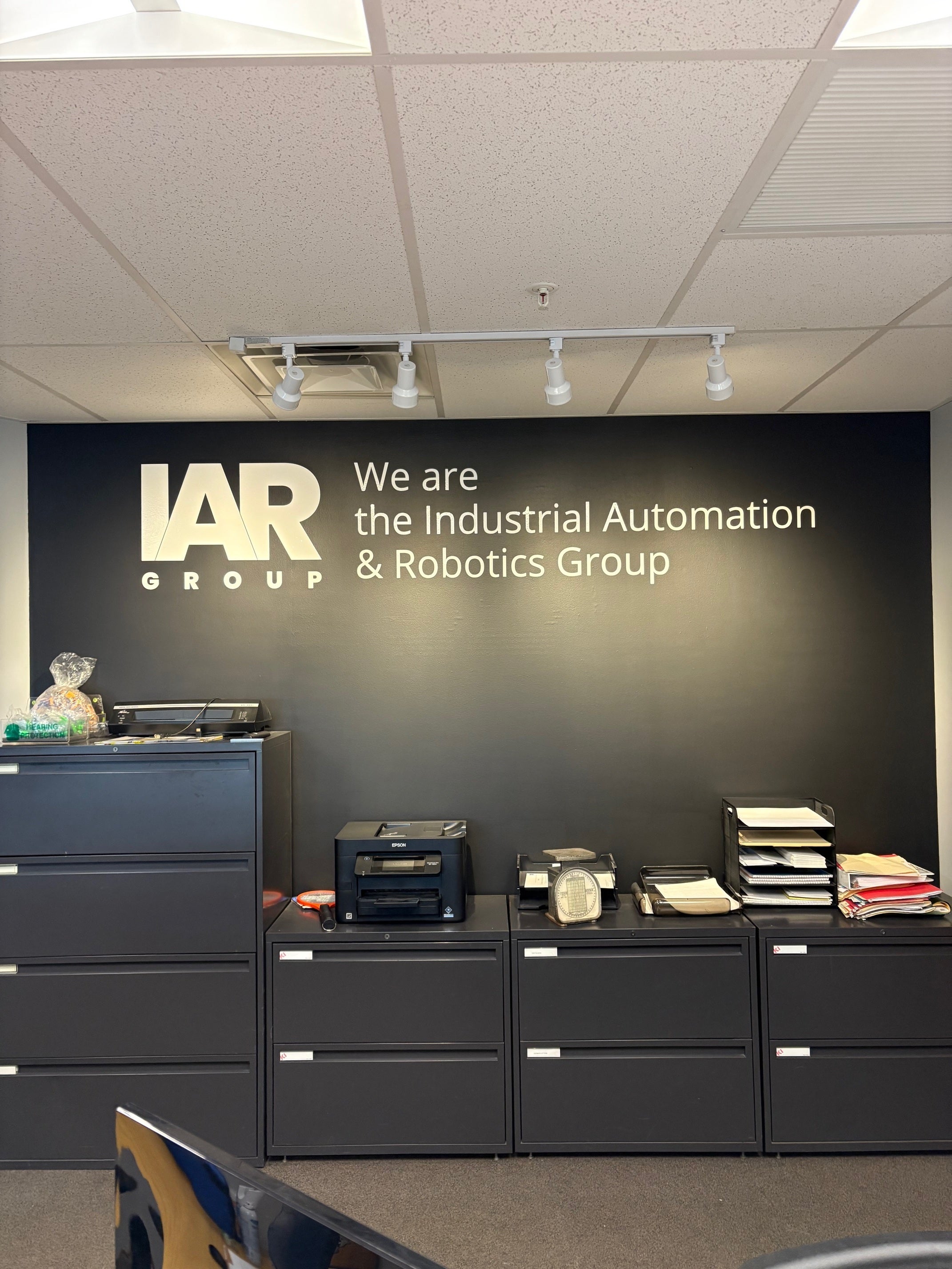 Lobby/Reception and Front Door signs