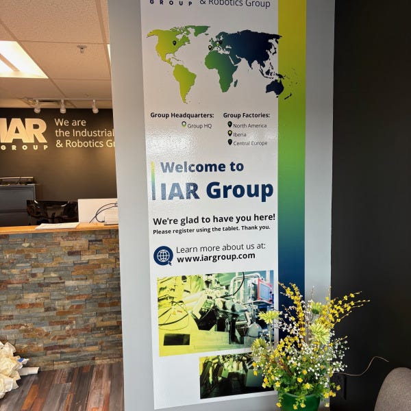 IAR Lobby Welcome Digitally Printed Vinyl