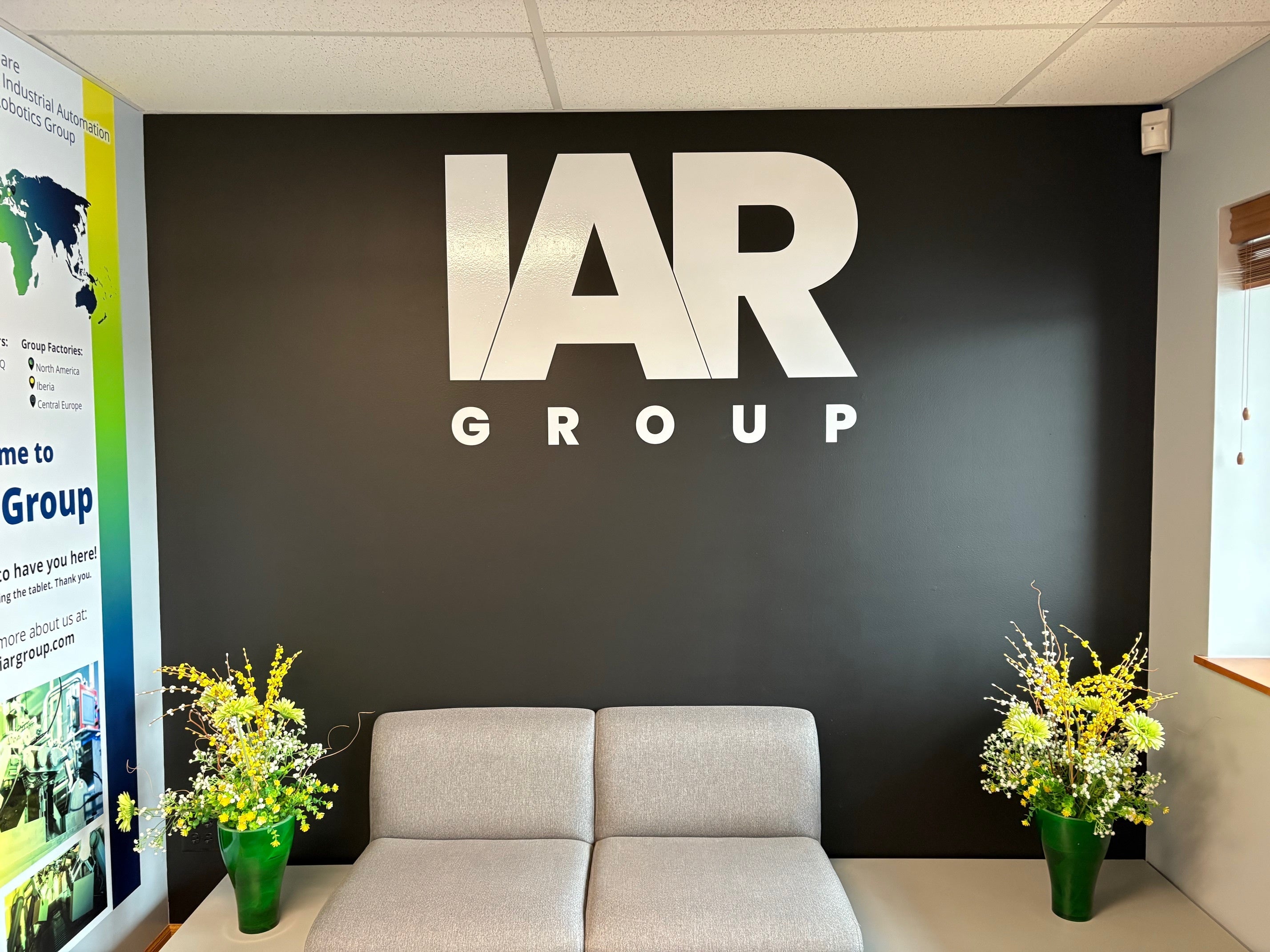Lobby/Reception and Front Door signs