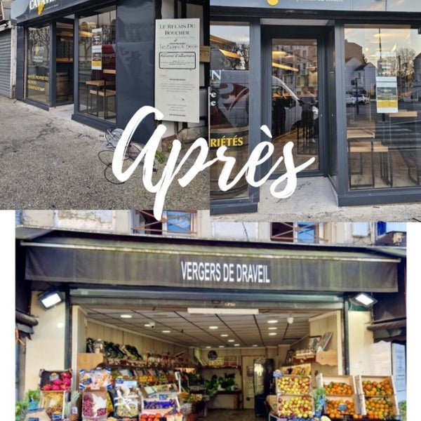 habillage de façade de magasin