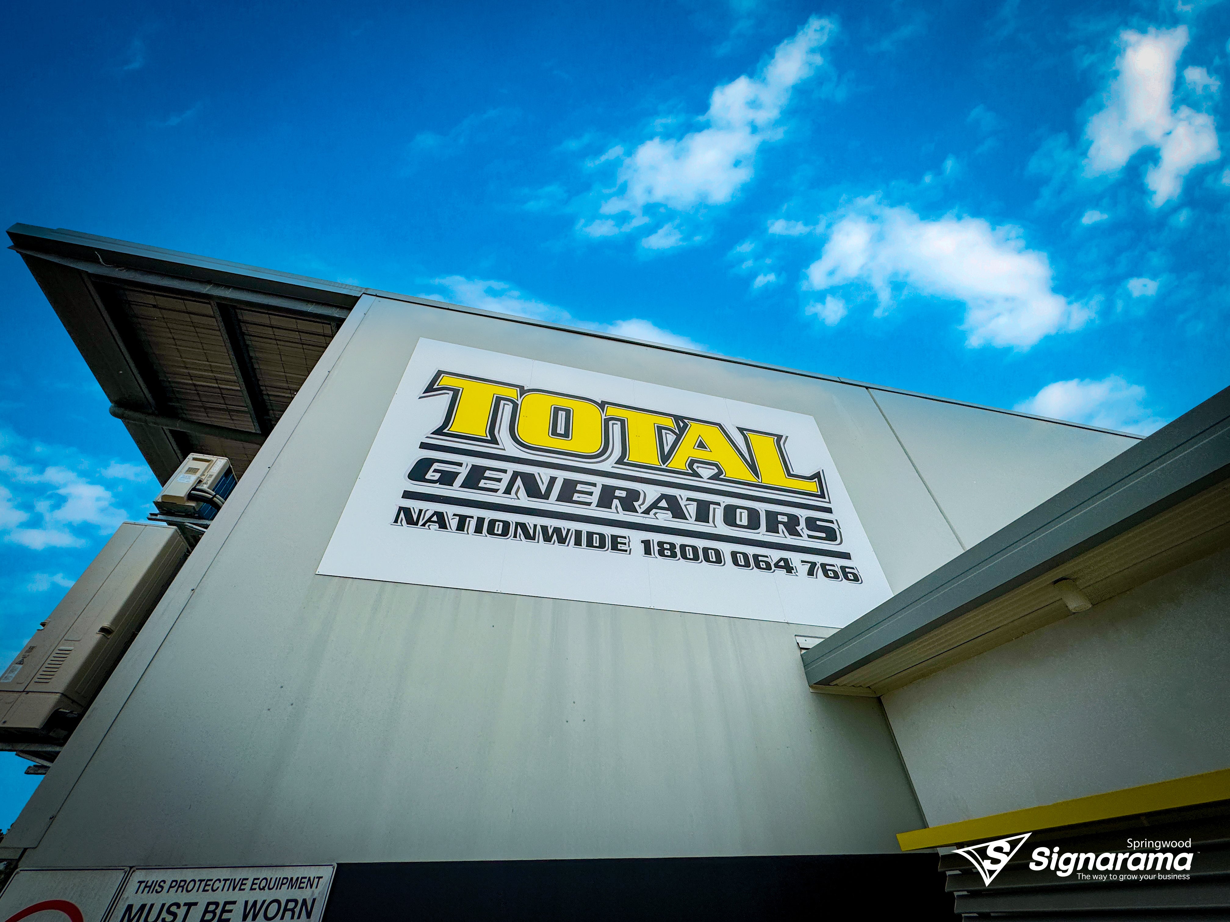 Total Generators - ACM Signage Update
