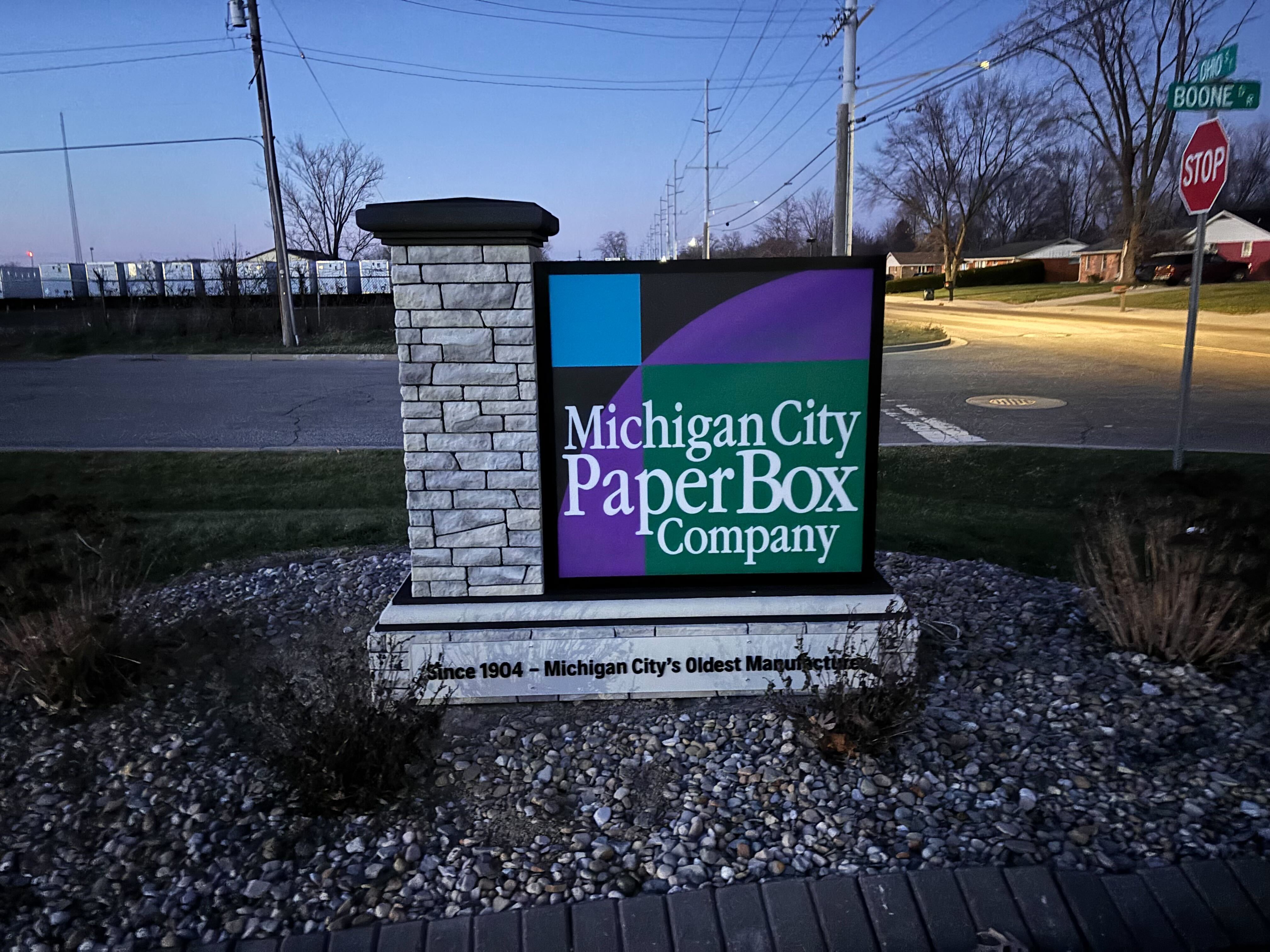 Custom Monument Sign in Michigan City, IN
