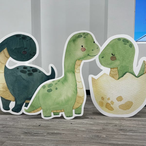 dinosaur foam signs