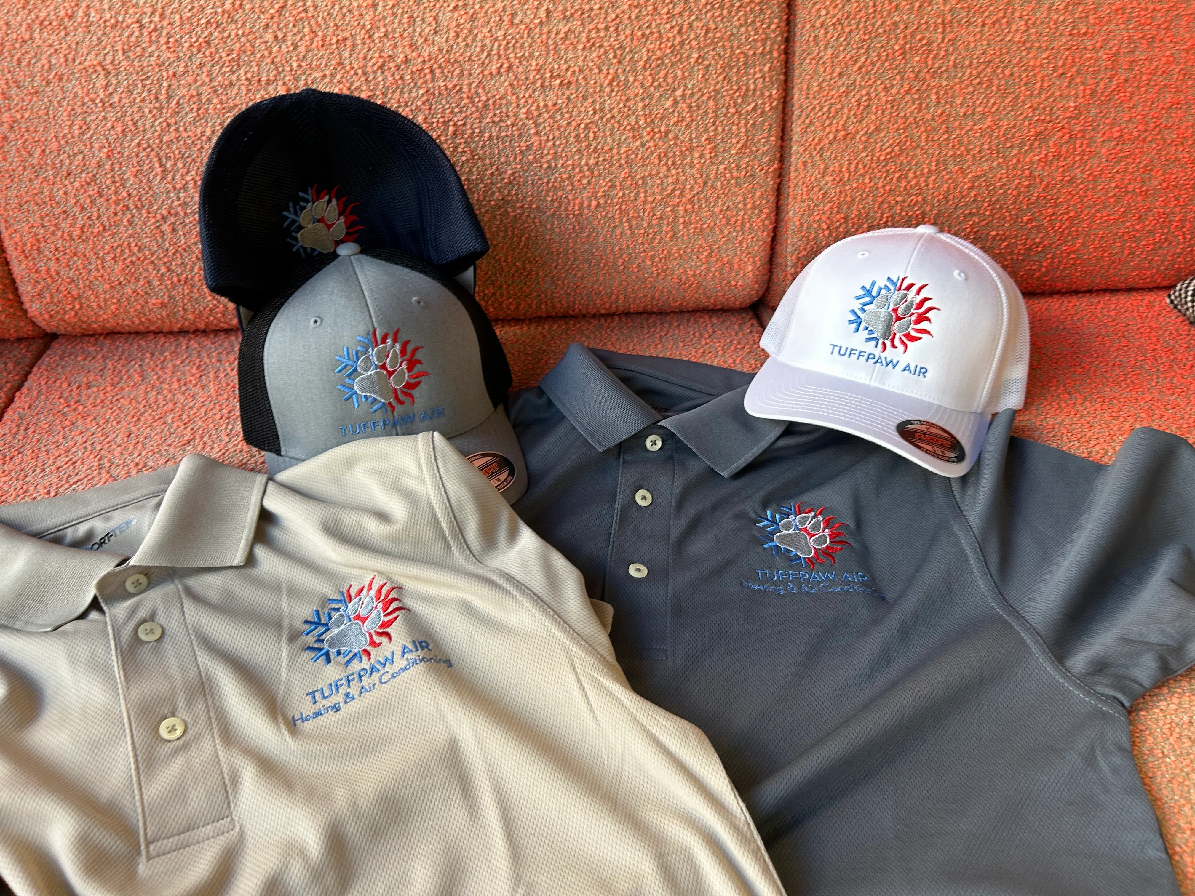 Custom Embroidered Hats & Polos for Tuffpaw Air