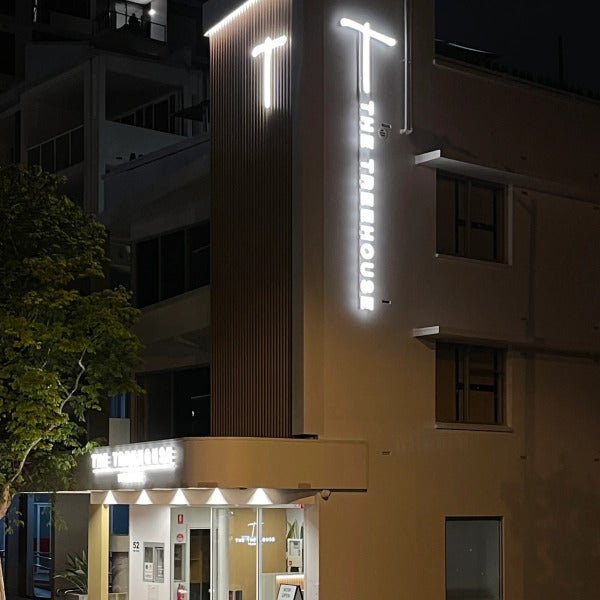 Outdoor Signage at its Best - Illuminated Signs for New Accommodation Building in Toowong