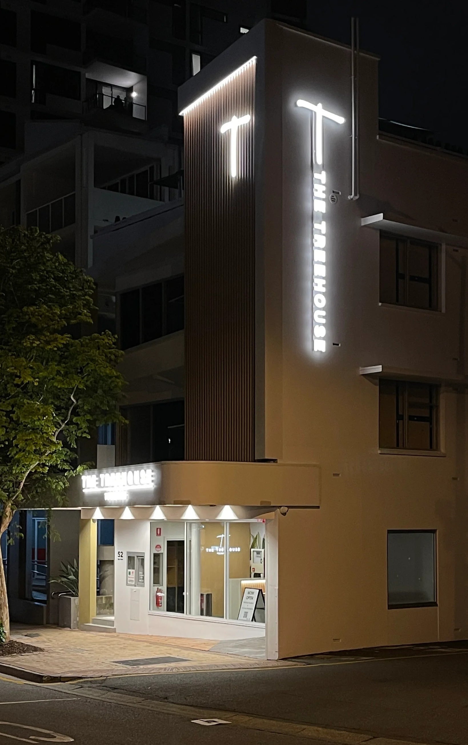 Outdoor Signage at its Best - Illuminated Signs for New Accommodation Building in Toowong
