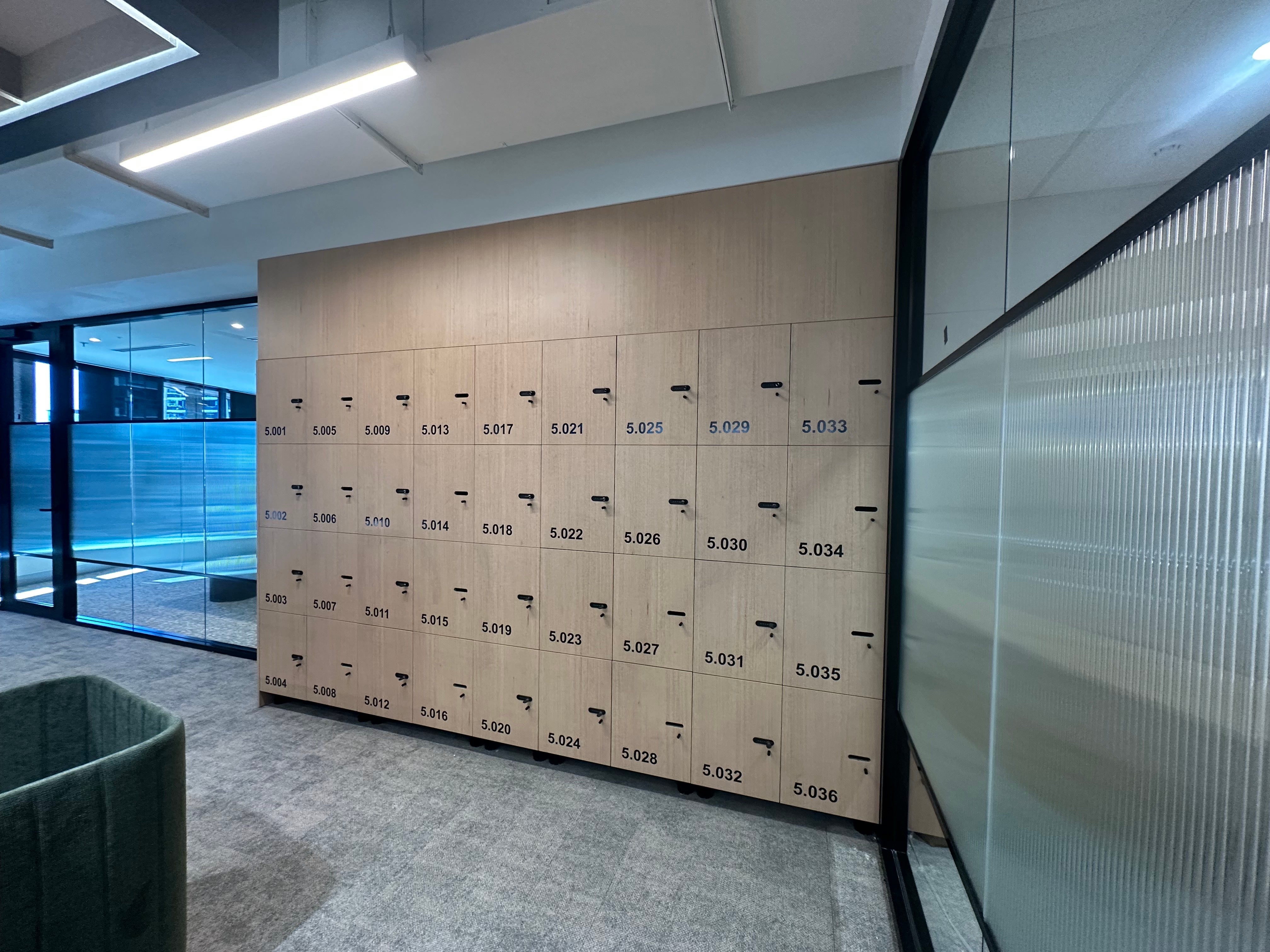 Refined Locker Number Decals for Local Fitness Centre : Wayfinding Signage at Any Scale | Signarama Brendale