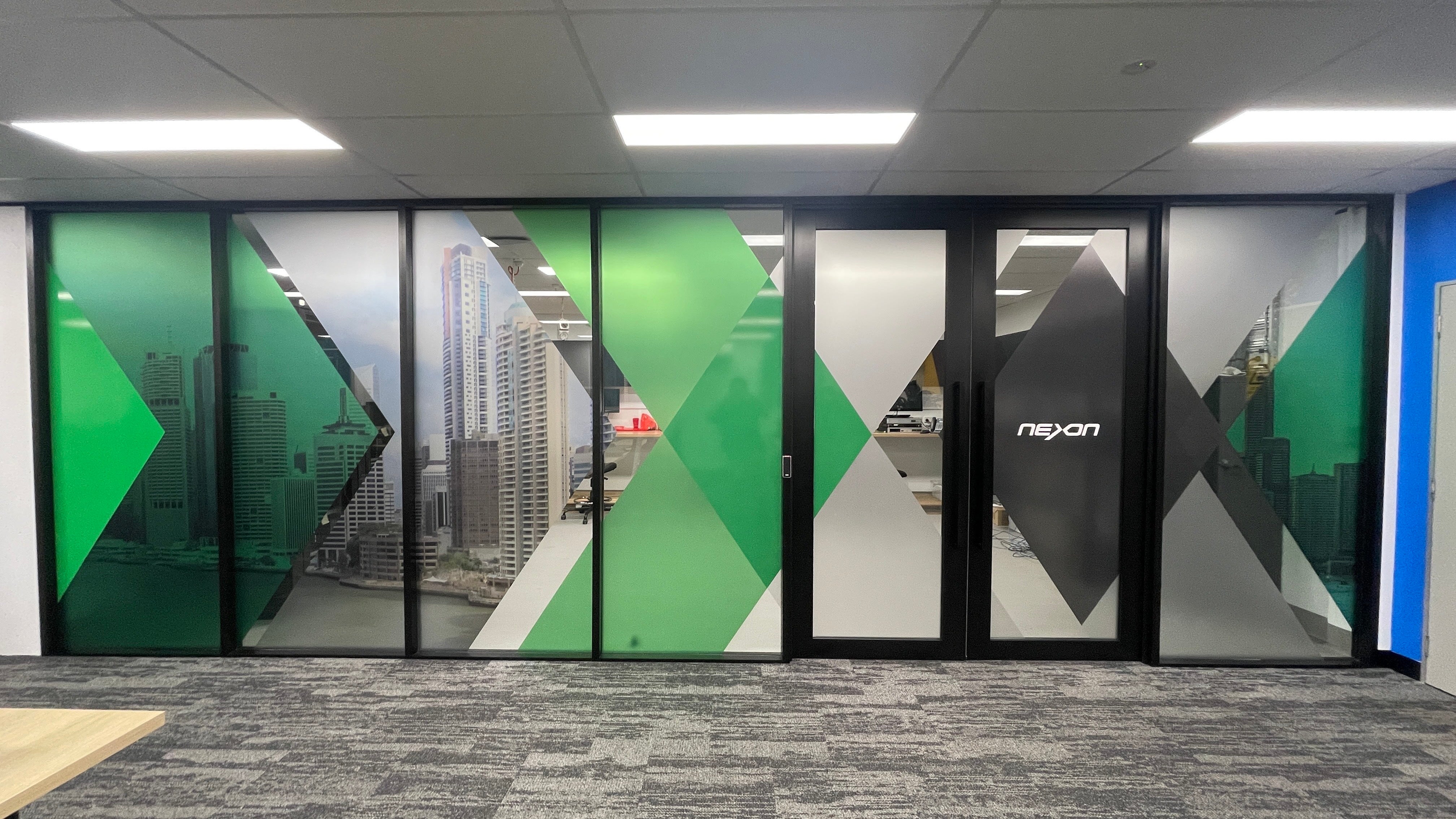 Urban Window Graphics for Nexon : Privacy with a Sophisticated Edge | Signarama Brendale