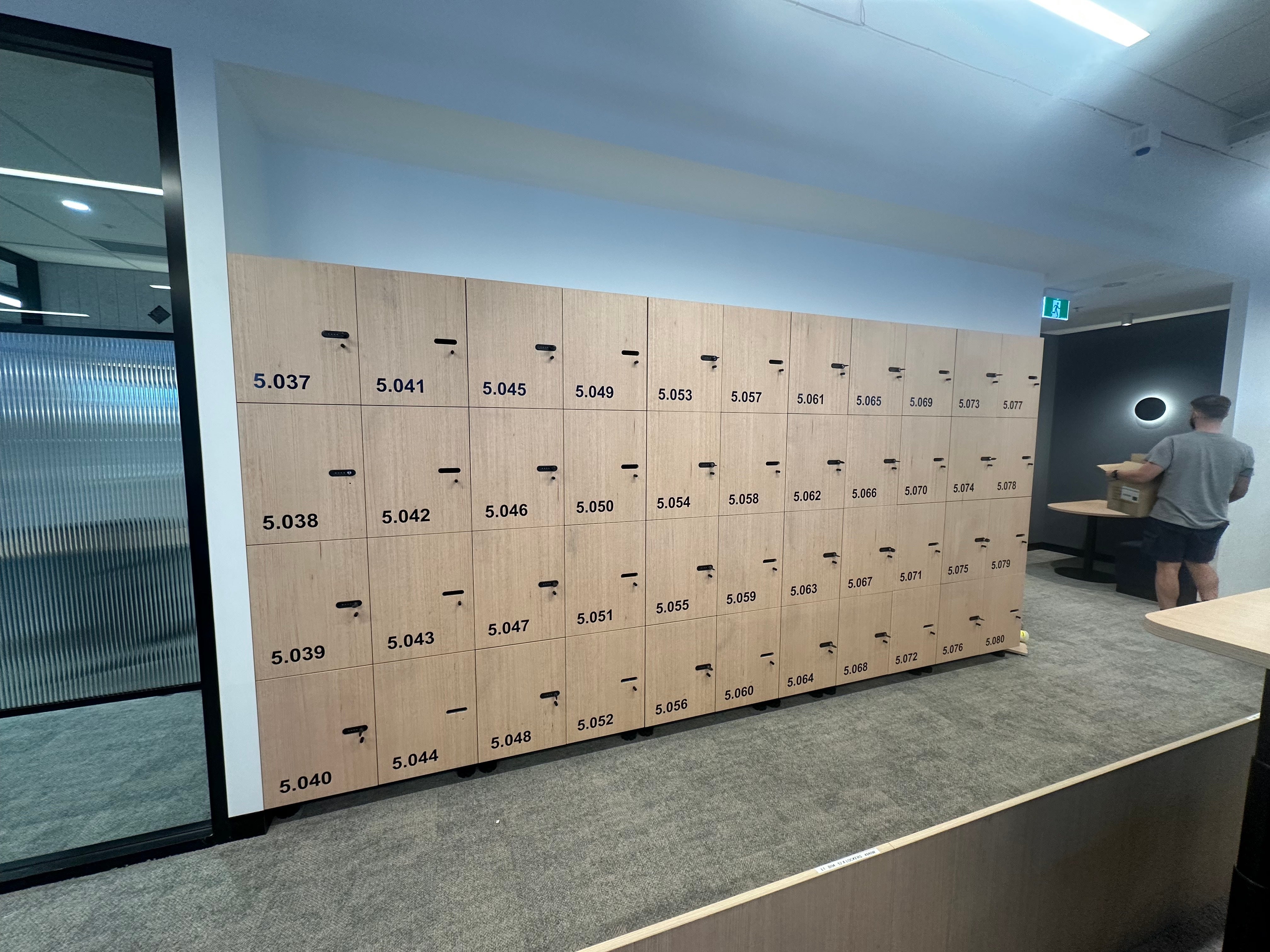 Refined Locker Number Decals for Local Fitness Centre : Wayfinding Signage at Any Scale | Signarama Brendale