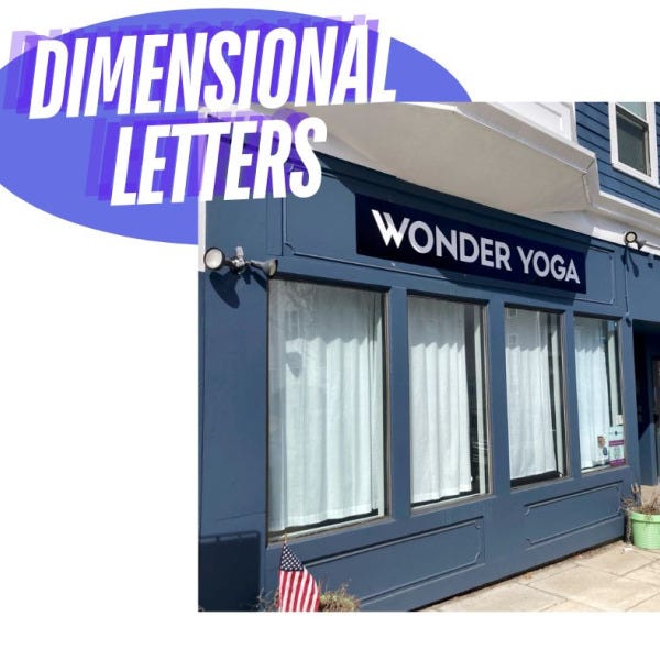 Wonder Yoga Dimensional Letters