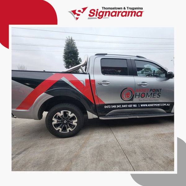 Asset Point Home Construction Ute Wrap by Signarama Truganina and Thomastown