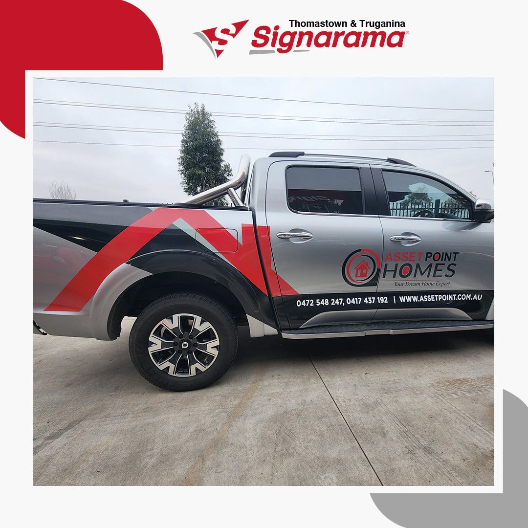 Asset Point Home Construction Ute Wrap by Signarama Truganina and Thomastown