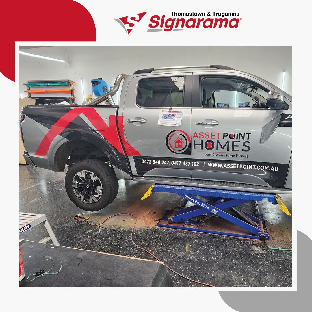 Asset Point Home Construction Ute Wrap by Signarama Truganina and Thomastown