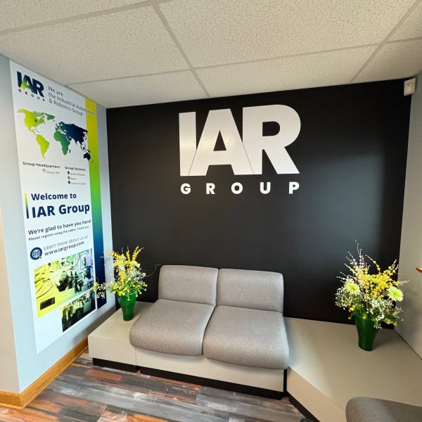 IAR Combined Lobby and Welcome signs